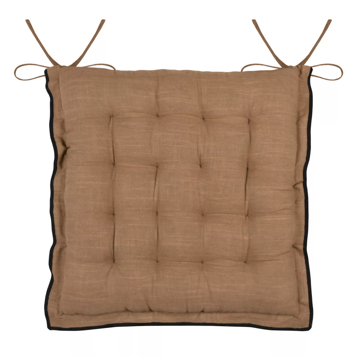HELIOS CHAIR PAD - CAMEL - 38X38 CM
