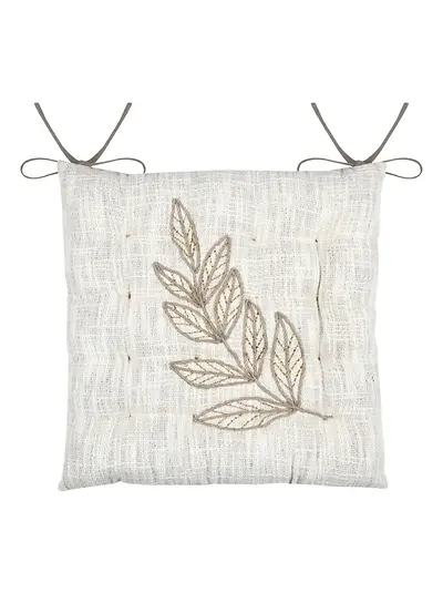 HEMERA CHAIR PAD - ECRU - 38X38 CM