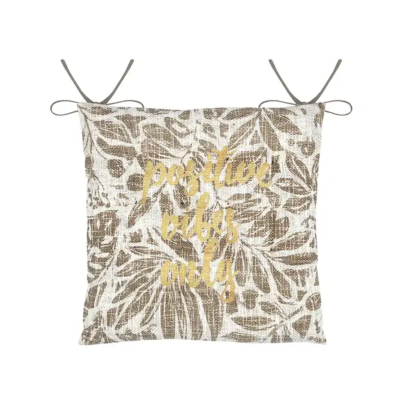 HEMERA CHAIR PAD - TAUPE - 38X38 CM