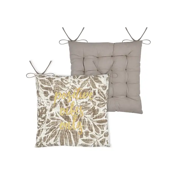 HEMERA CHAIR PAD - TAUPE - 38X38 CM