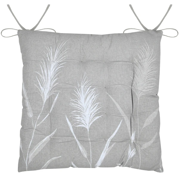 PAMPA CHAIR PAD - NATURAL - 38X38 CM