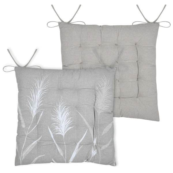 PAMPA CHAIR PAD - NATURAL - 38X38 CM