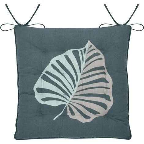KENTIA CHAIR PAD - BLUE - 38X38 CM