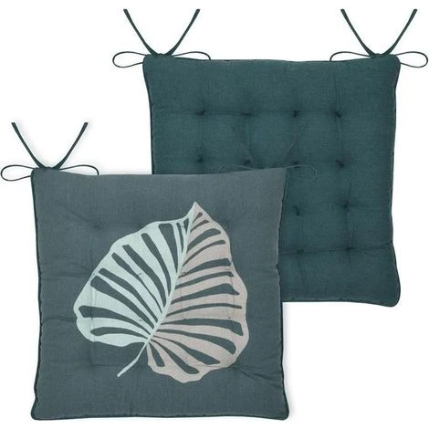 KENTIA CHAIR PAD - BLUE - 38X38 CM