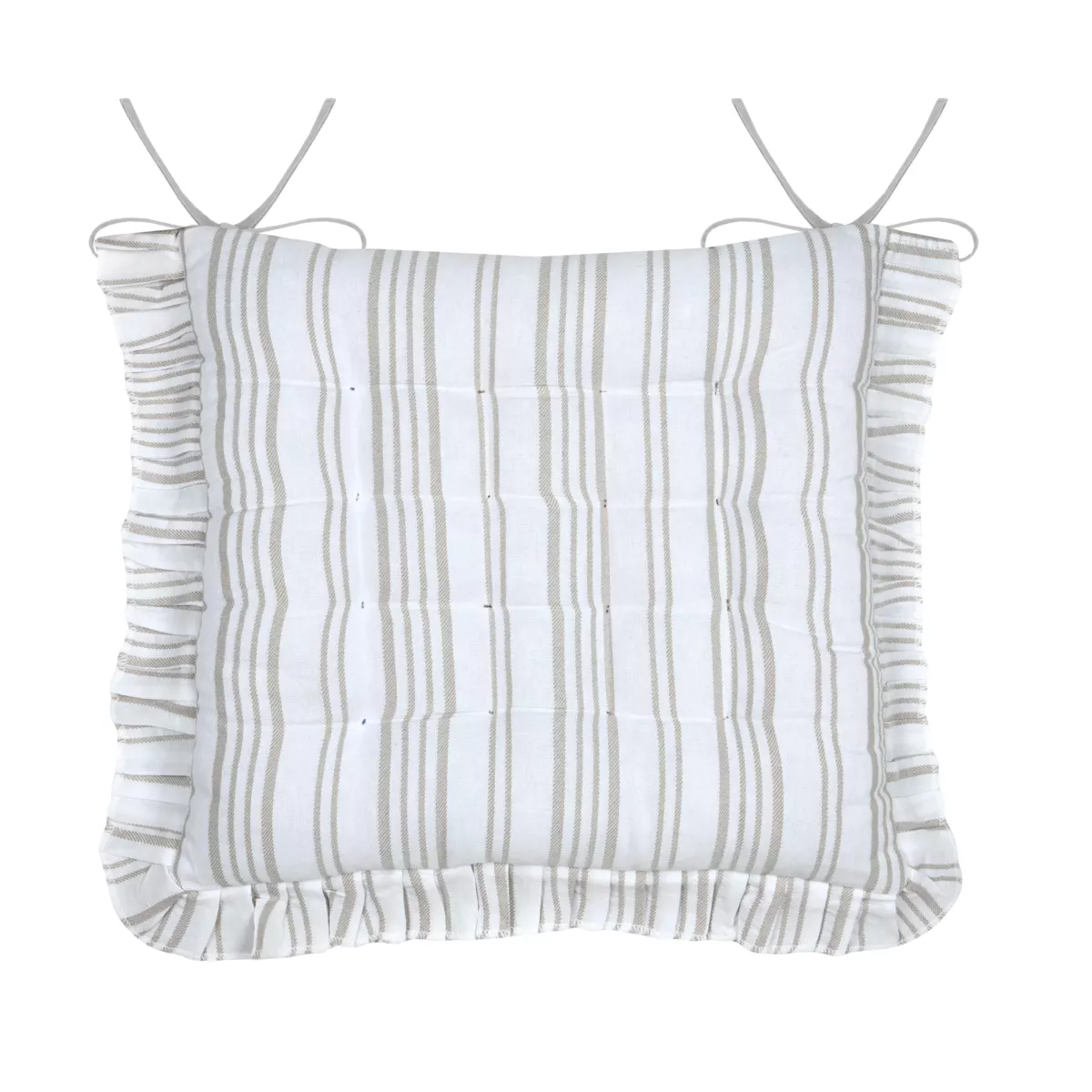 JOSEPHINE CHAIR PAD - ECRU - 38X38 CM