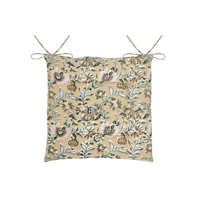 SHANA CHAIR PAD - MUSTARD - 38X38 CM