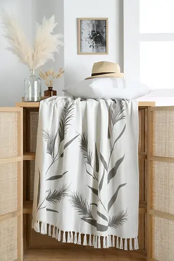 PAMPA THROW - ECRU - 125X150 CM