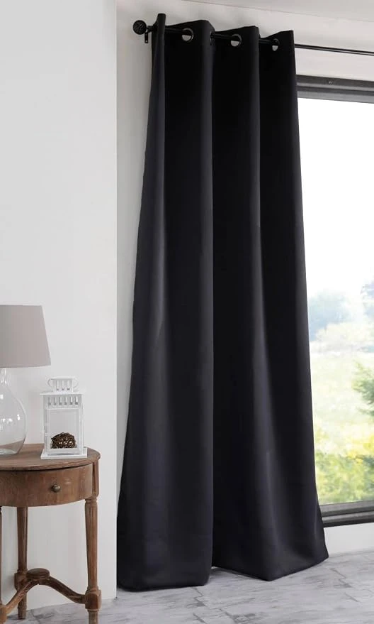 NOTTE BLACKOUT CURTAIN - BLACK - 135x250 CM