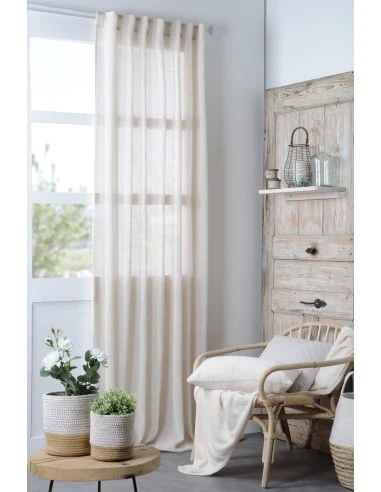 MADRID SHEER CURTAIN - NATURAL - 140X260 CM