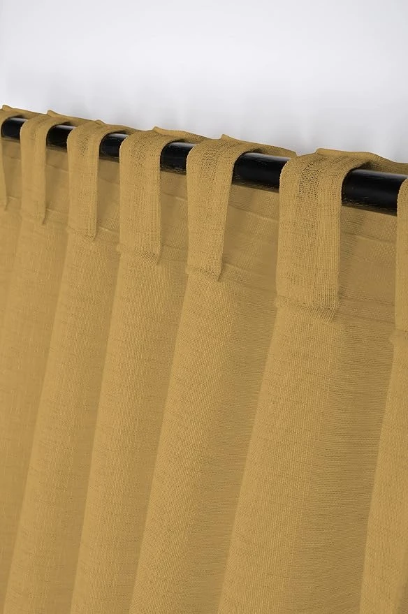 MADRID SHEER CURTAIN - CURRY - 140X260 CM