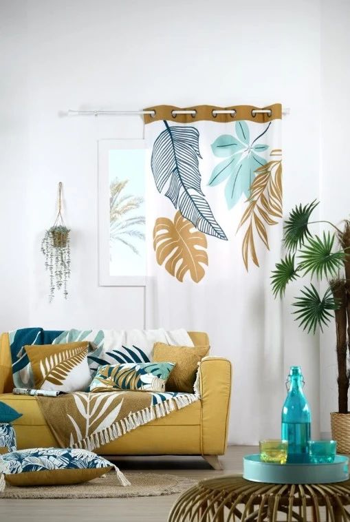 ALOHA CURTAIN - NATURAL - 140X260 CM