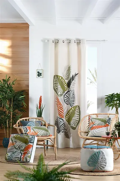 KENTIA CURTAIN - MULTICOLOUR - 140X260 CM