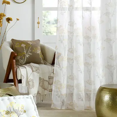ORIANA SHEER CURTAIN - GOLD - 135X260 CM