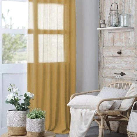 MADRID SHEER CURTAIN - CURRY - 140X280 CM