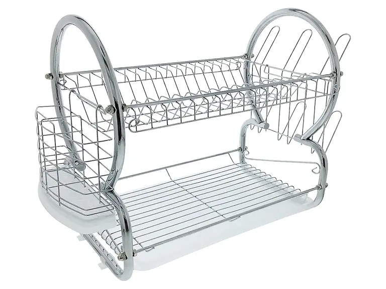 2 TIER CHROME PLATED DISH RACK