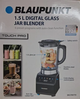 BLAUPUNKT DIGITAL BLENDER WITH GLASS JAR - 1.5L