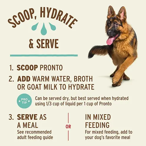 Pronto Scoopable Freeze-Dried Raw Chicken Recipe Meal or Mixer for Dogs 7 oz