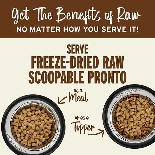 Pronto Scoopable Freeze-Dried Raw Pork Recipe Meal or Mixer for Dogs 7 oz