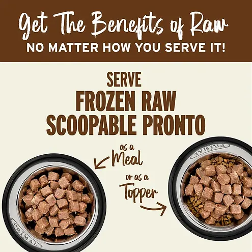Pronto Scoopable Frozen Raw Beef Recipe Meal or Mixer for Dogs 4 lb
