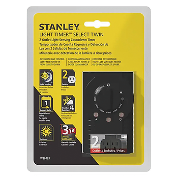 2-OUTLET LIGHT SENSING TIMER