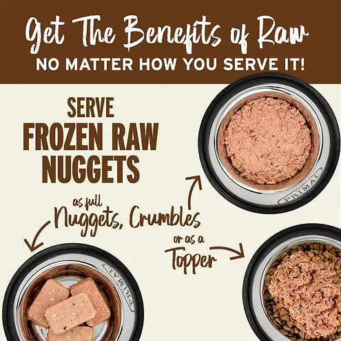 Nuggets Frozen Raw Lamb Recipe Meal or Mixer for Dogs 3 lb