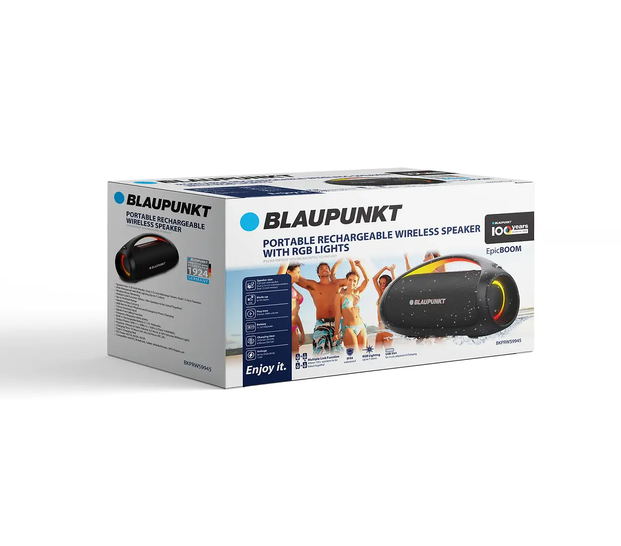 BLAUPUNKT PORTABLE RECHARGEABLE WIRELESS SPEAKER