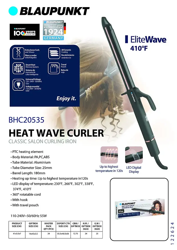 BLAUPUNKT HEAT WAVE CURLER