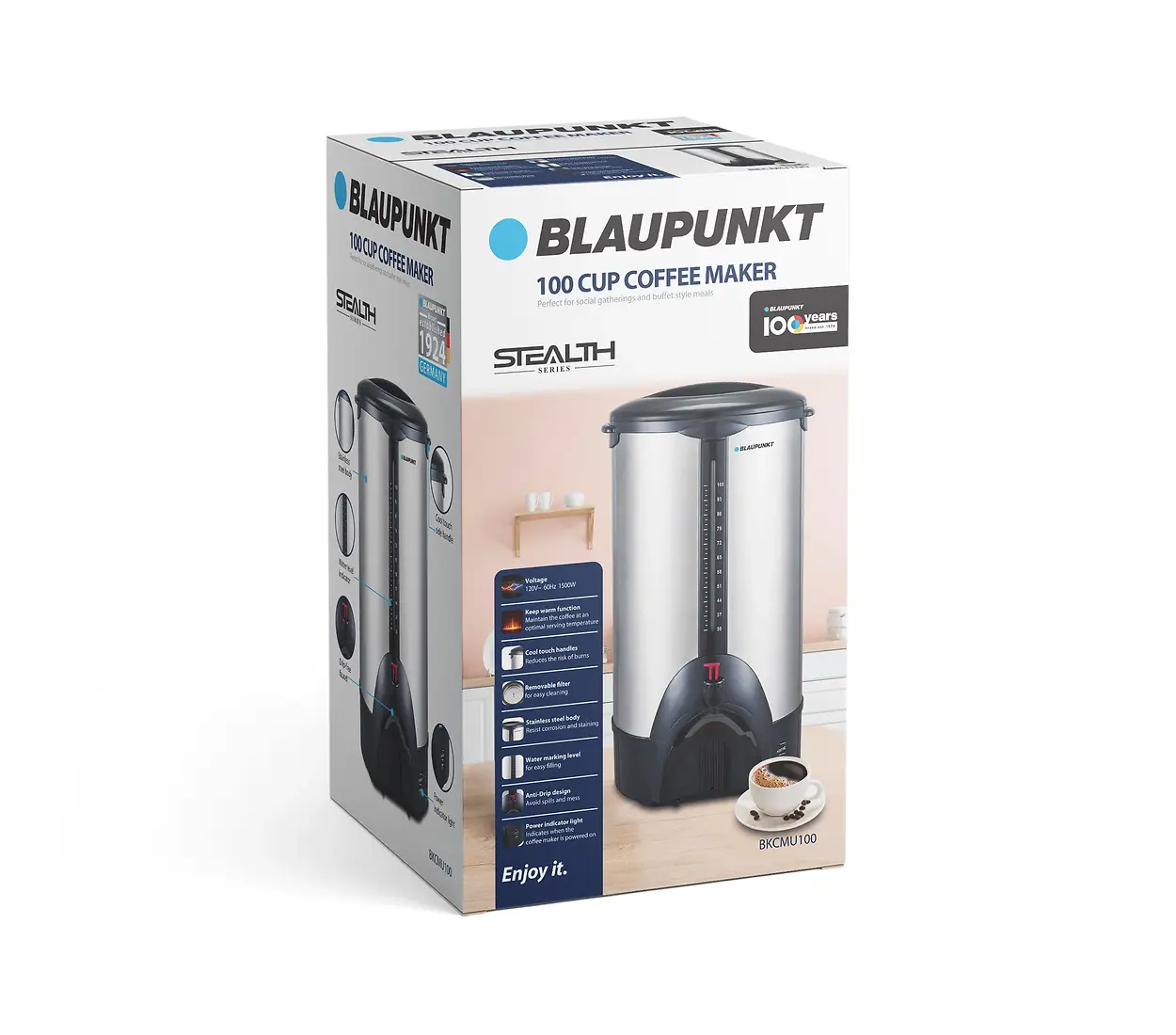 BLAUPUNKT 100 CUP COFFEE MAKER