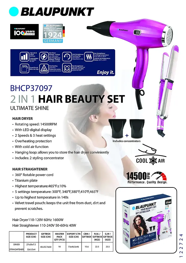 BLAUPUNKT 2 IN 1 HAIR BEAUTY SET