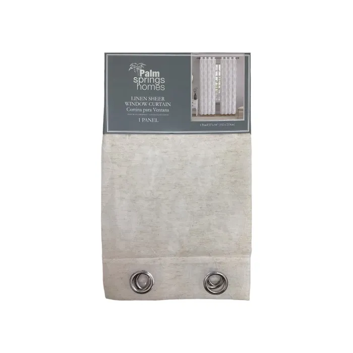 LINEN SHEER CURTAIN WITH 8 GROMMETS