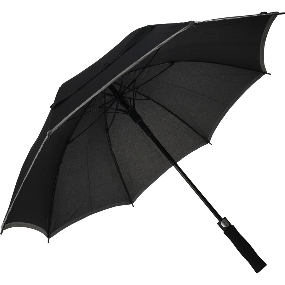 UMBRELLA - BLACK WITH GREY RIM
