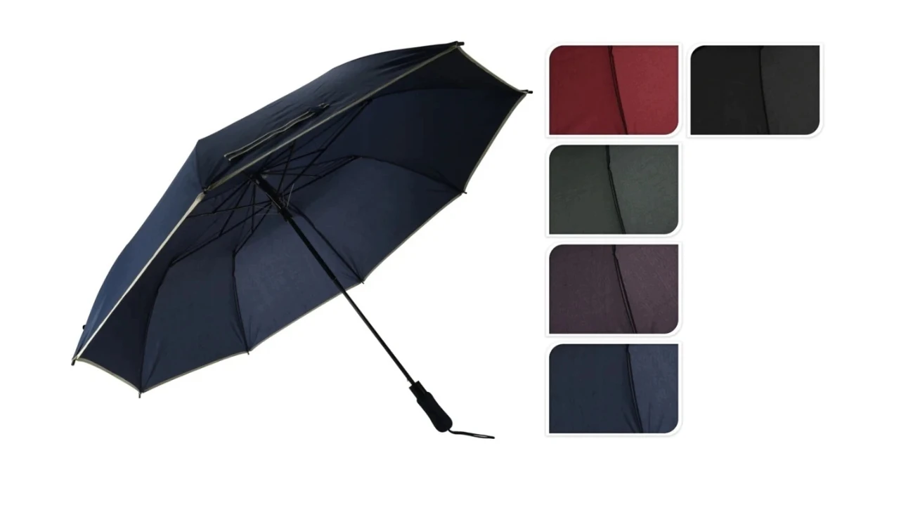 FOLDABLE AUTOMATIC UMBRELLA - 5 ASSORTED COLOURS