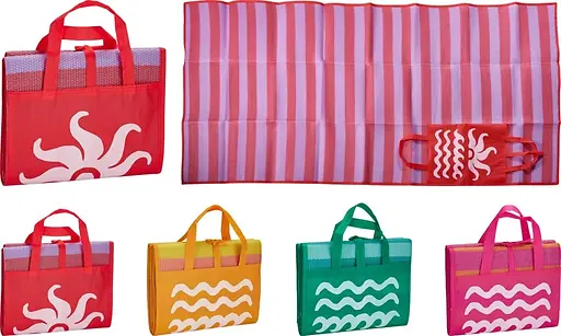 BEACHMAT - 90X180CM - 4 ASSORTED COLOURS