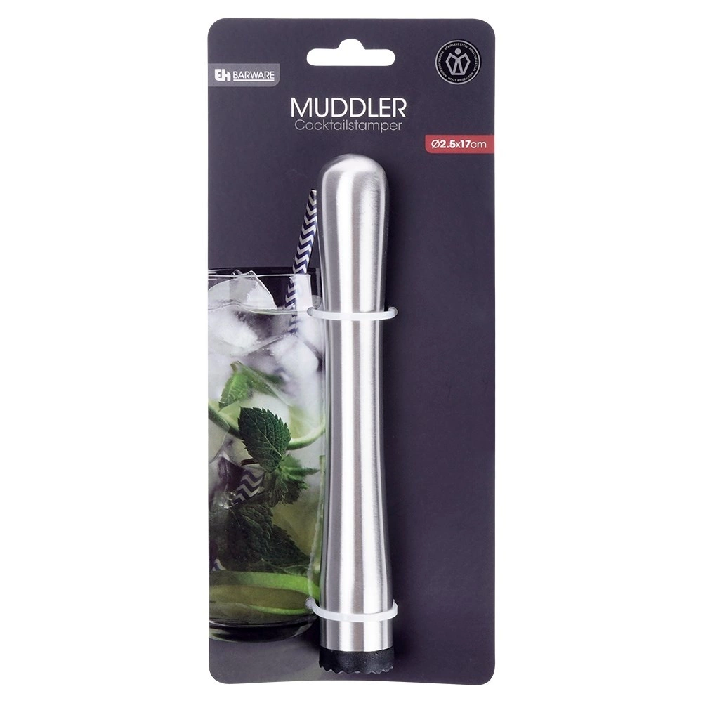 STAINLESS STEEL MUDDLER - DIA 25CM