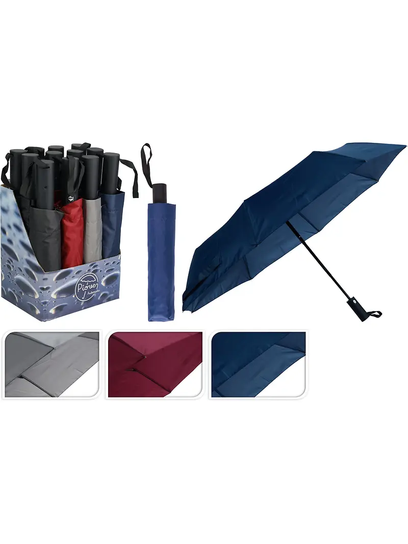 FOLDABLE UMBRELLA - 3 ASSORTED COLOURS