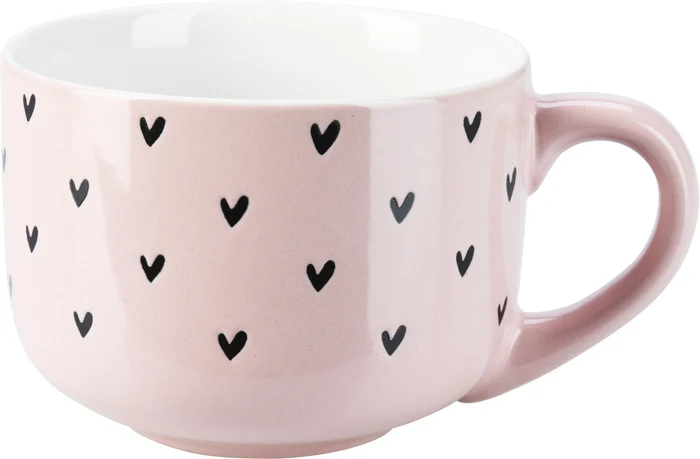 STONEWARE MUG - 450ML - 3 ASSORTED COLOURS