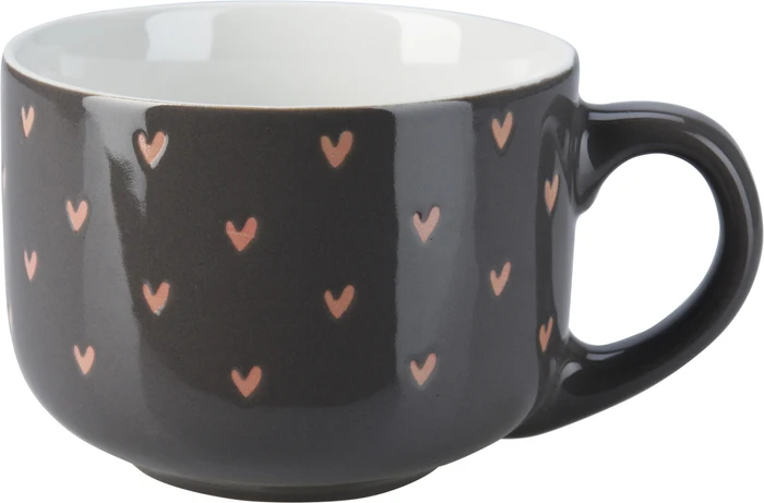 STONEWARE MUG - 450ML - 3 ASSORTED COLOURS