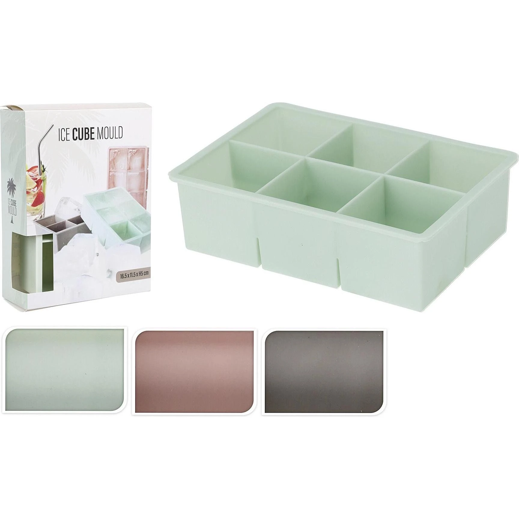 ICE CUBE MAKER - 3 ASSORTED COLOURS