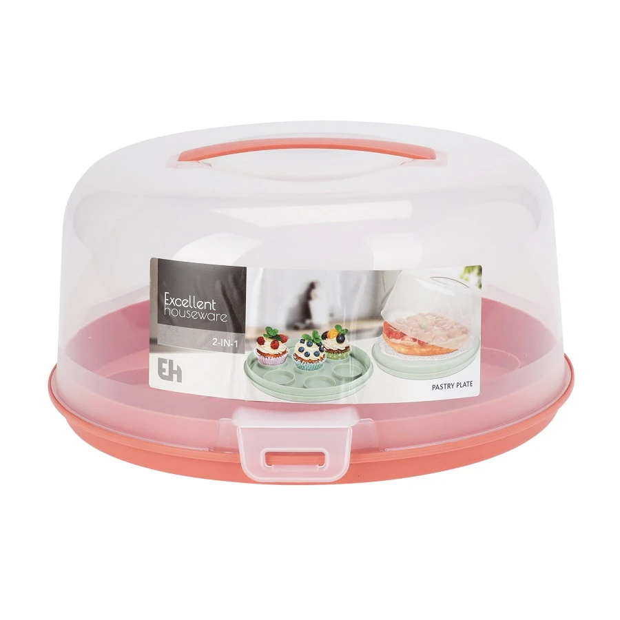 PLASTIC CAKE SERVER 2-IN-1 MODEL