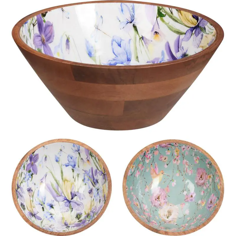 BOWL 25X25X10CM - 2 ASSORTED DESIGNS