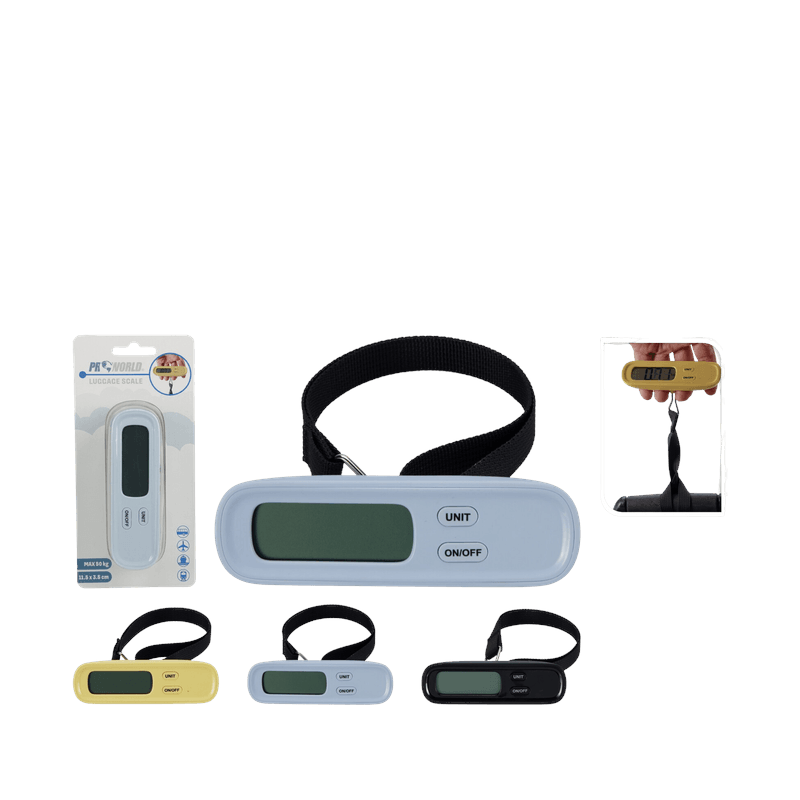 DIGITAL LUGGAGE SCALE - 3 ASSORTED COLOURS