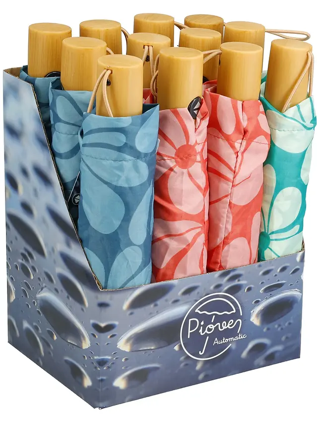FOLDABLE UMBRELLA - 3 ASSORTED DESIGNS