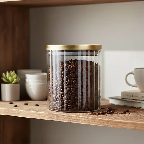 STORAGE JAR GLASS WITH PP LID