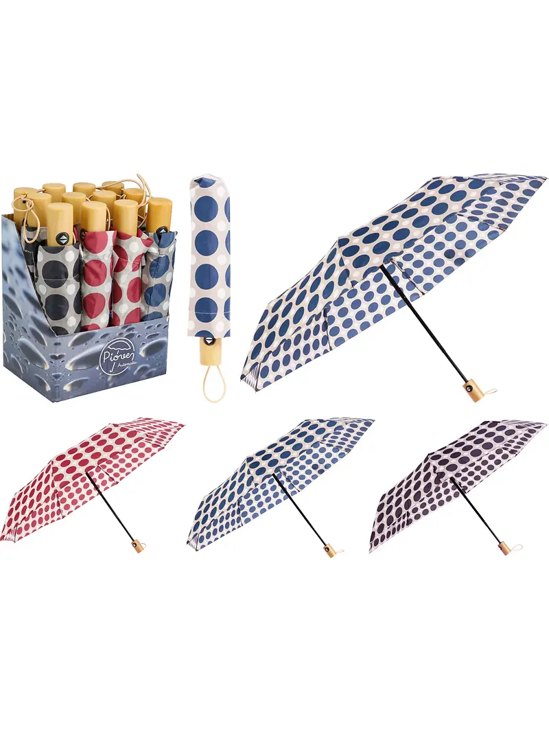 FOLDABLE UMBRELLA - 3 ASSORTED COLOURS