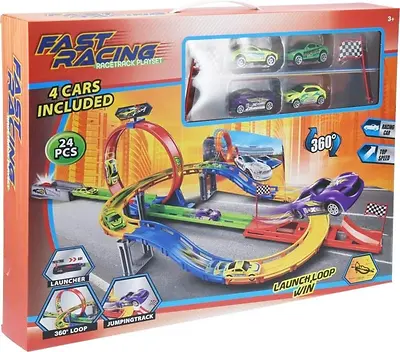CAR RACING TRACK PLAY SET