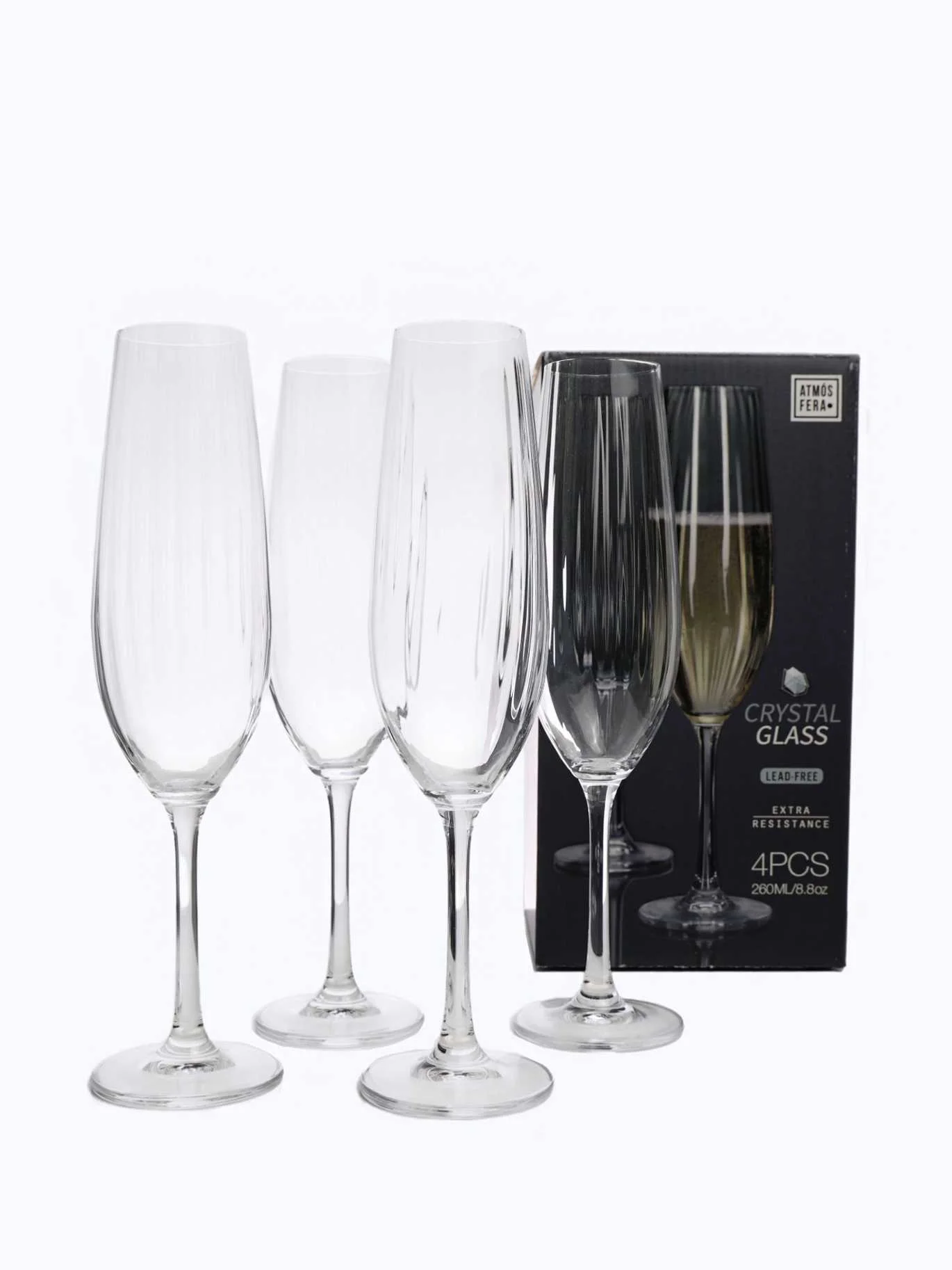 CRYSTAL CHAMPAGNE GLASSES