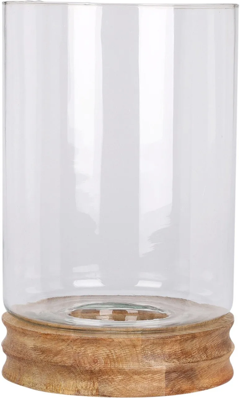 GLASS HURRICANE LIGHT - 33CM