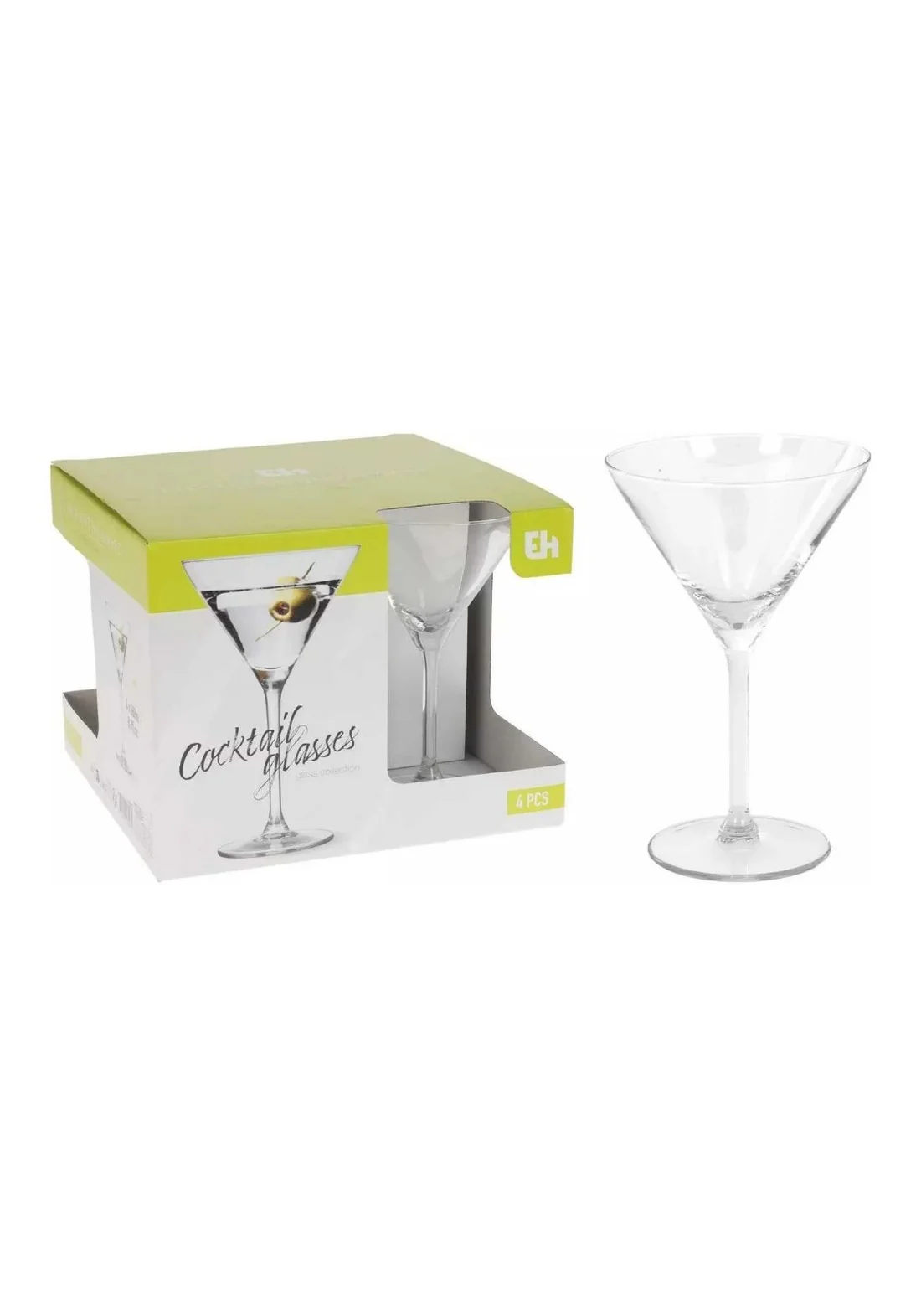 COCKTAIL MARTINI GLASS SET - 4 PIECES - 26CL