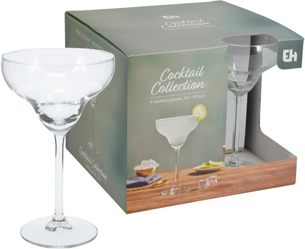 COCKTAIL MARGARITA GLASS SET - 4 PIECES - 300ML