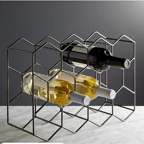 METAL WINE RACK FOR 11 BOTTLES